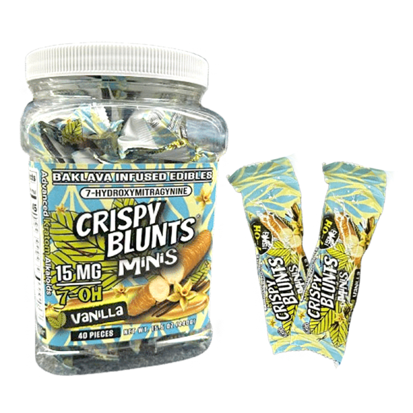 CRISPY BLUNTS 7-OH MINI EDIBLES 15MG/40CT/JAR